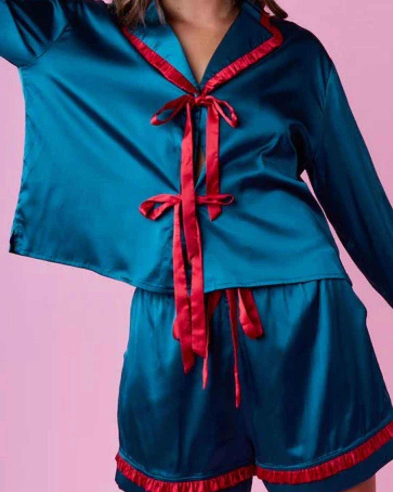 Act Pretty - Satin Pajama Set