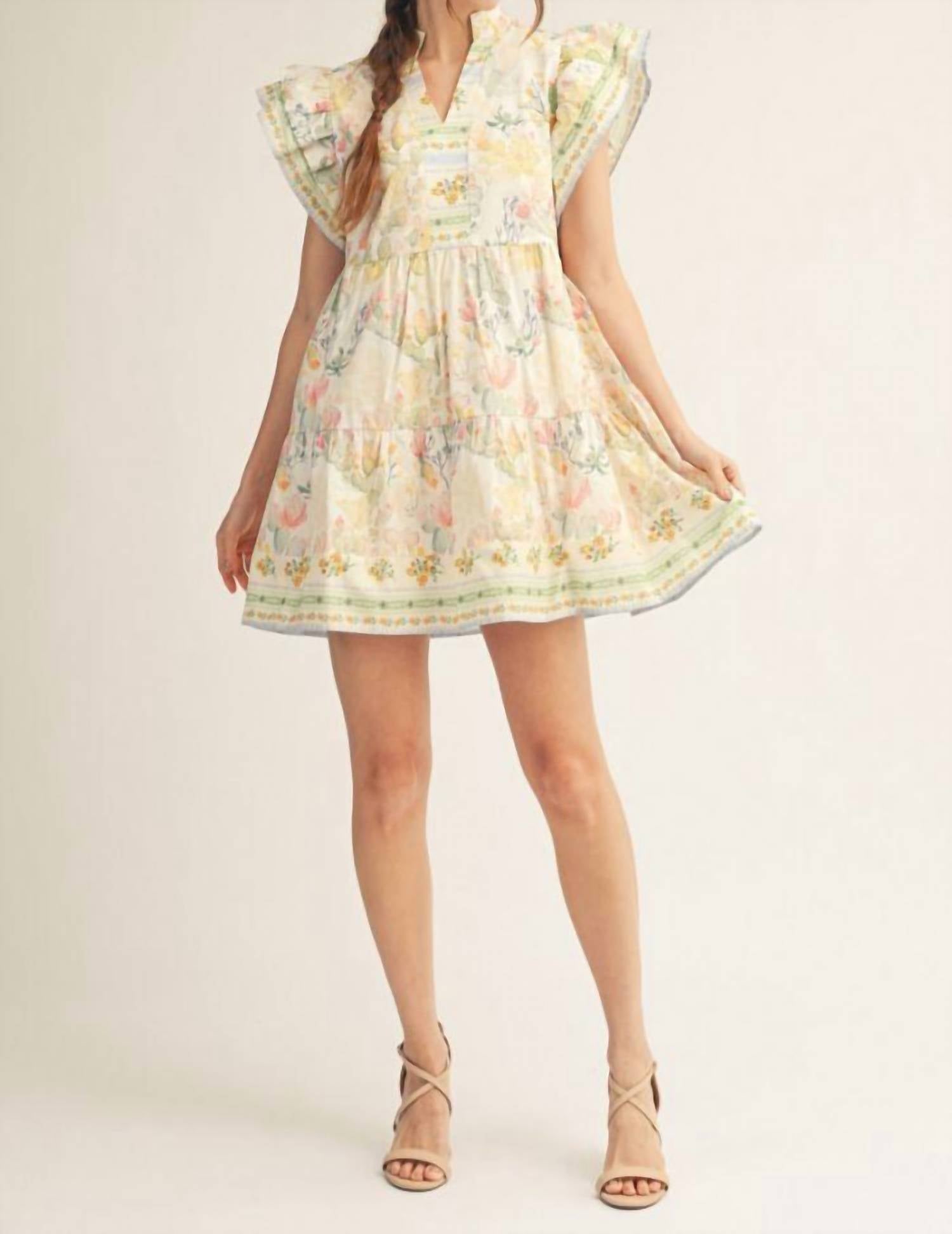 Jodifl One Step Closer Mini Dress in multi - women's dress - alternate view