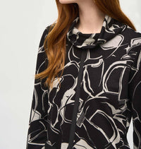 Joseph Ribkoff - Cowl Neck Bohemian Blouse