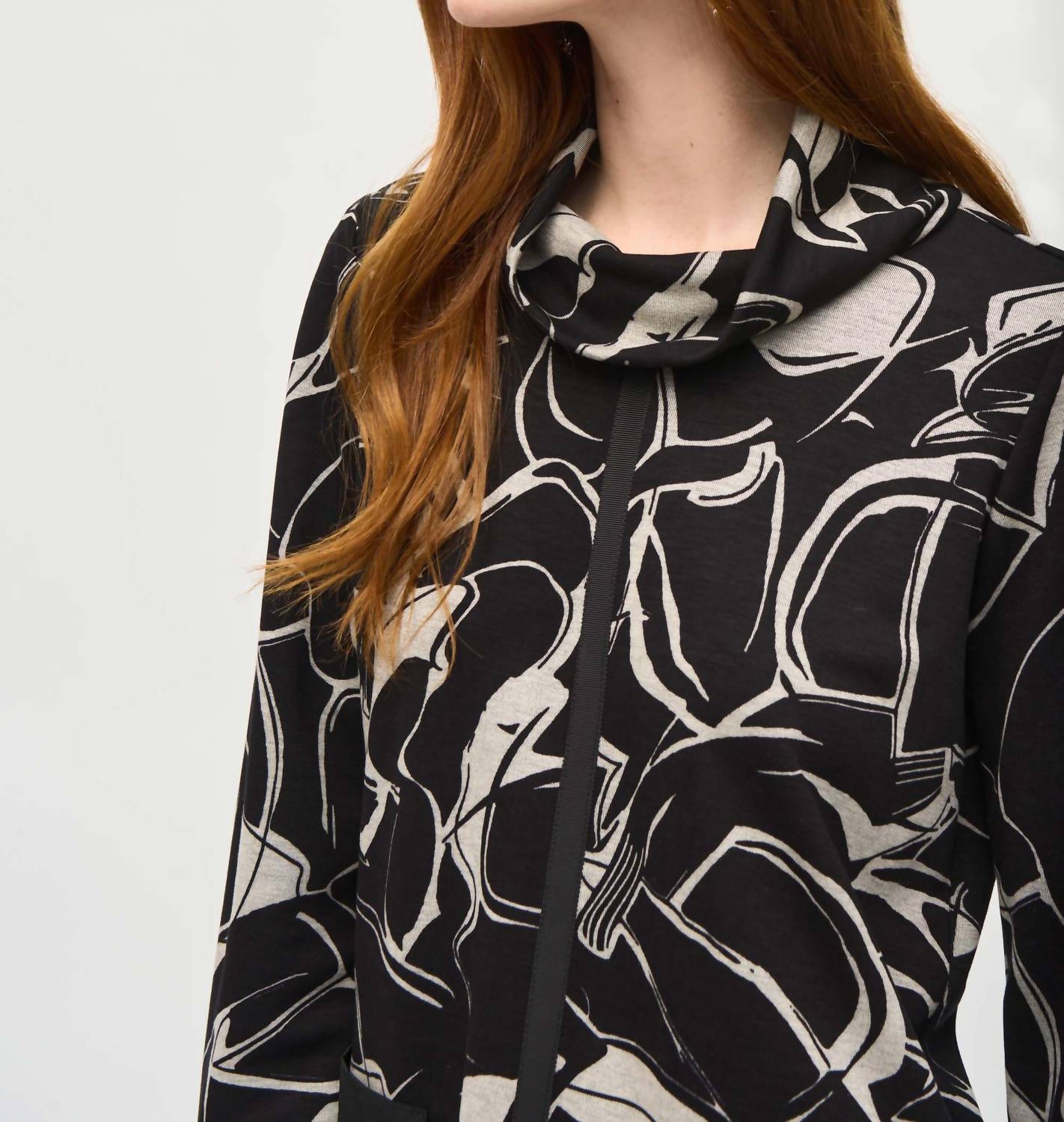 Joseph Ribkoff - Cowl Neck Bohemian Blouse