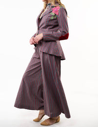Aratta - Statement Stripe Button Up Blazer