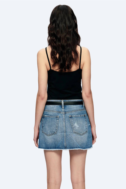 Bayeas - Distressed Mini Skirt