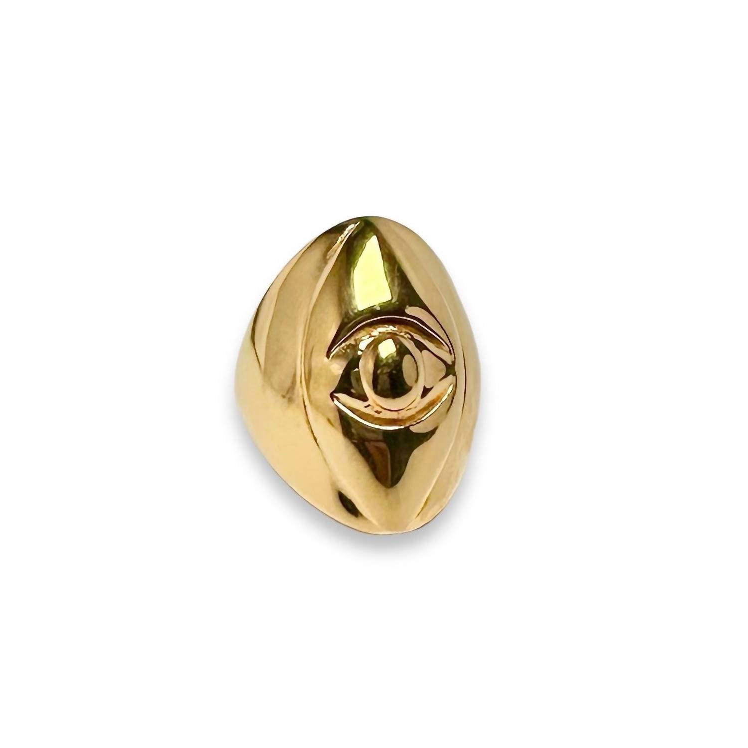 Jagged Halo Jewelry - Women's Athena Evil Eye Ring