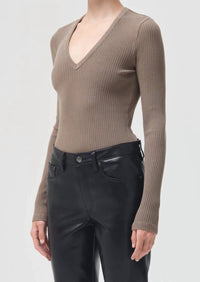 Agolde - Tavi Deep V Thong Bodysuit