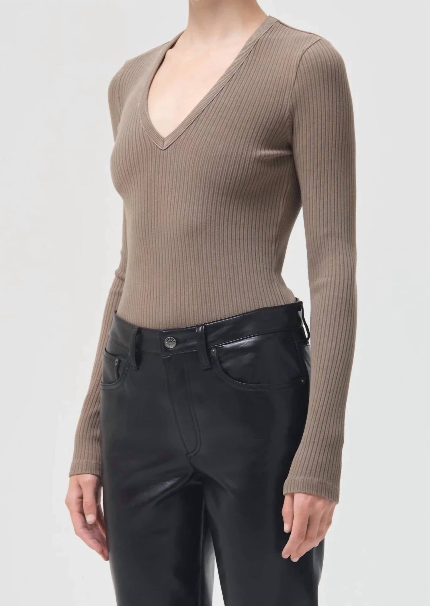 Agolde - Tavi Deep V Thong Bodysuit