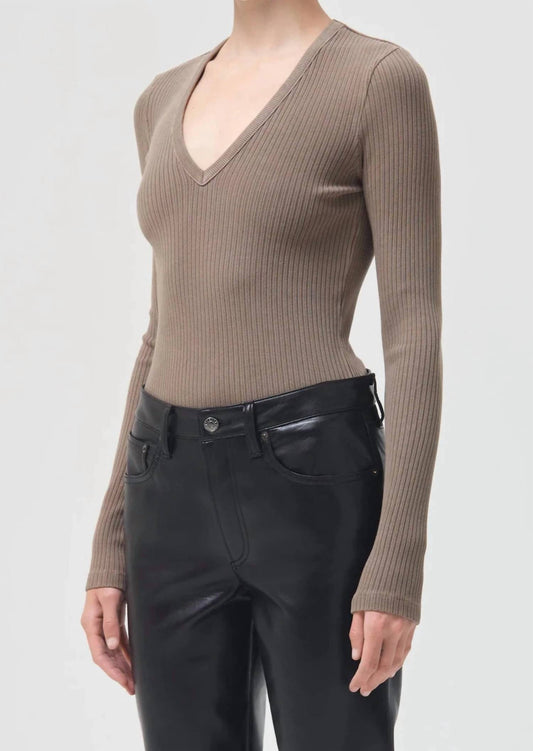 Agolde - Tavi Deep V Thong Bodysuit