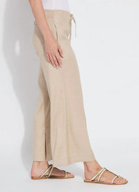 Lysse - Nixie Drawstring Linen Wide Leg Pant