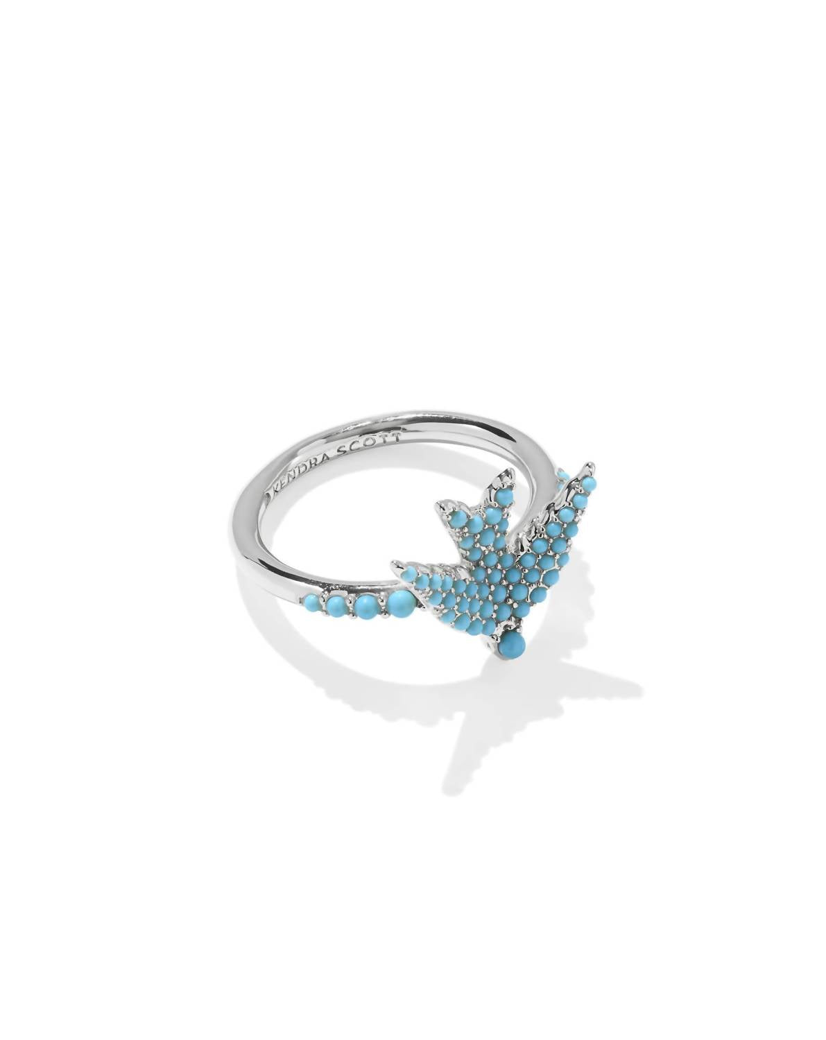 Kendra Scott Women's Ring Melody Bird Cocktail Ring in gold teal - women's jewelry