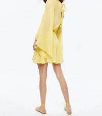 Alice + Olivia - Draped Mini Belt Dress
