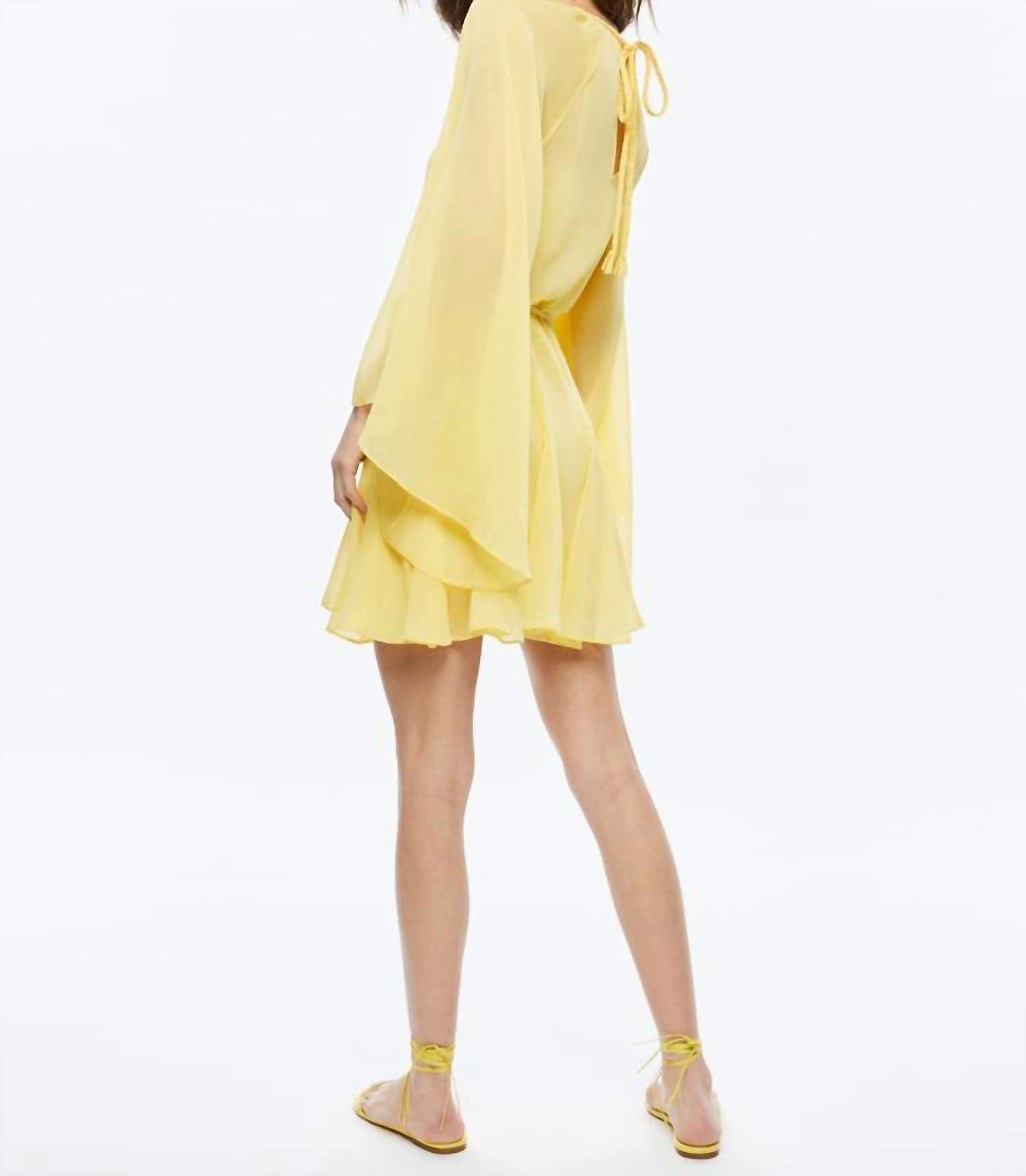 Alice + Olivia - Draped Mini Belt Dress