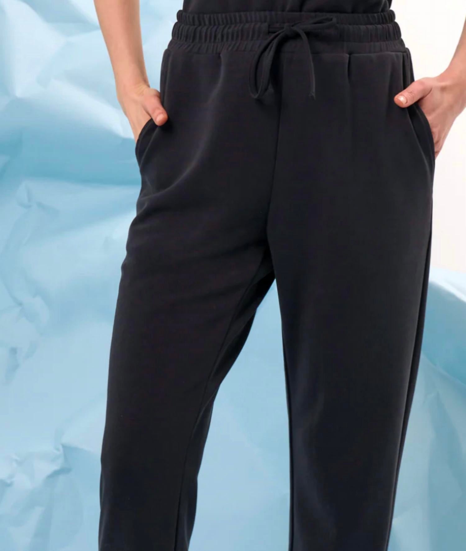french kyss Women's Lounge Pants in black - women's pants - detail view