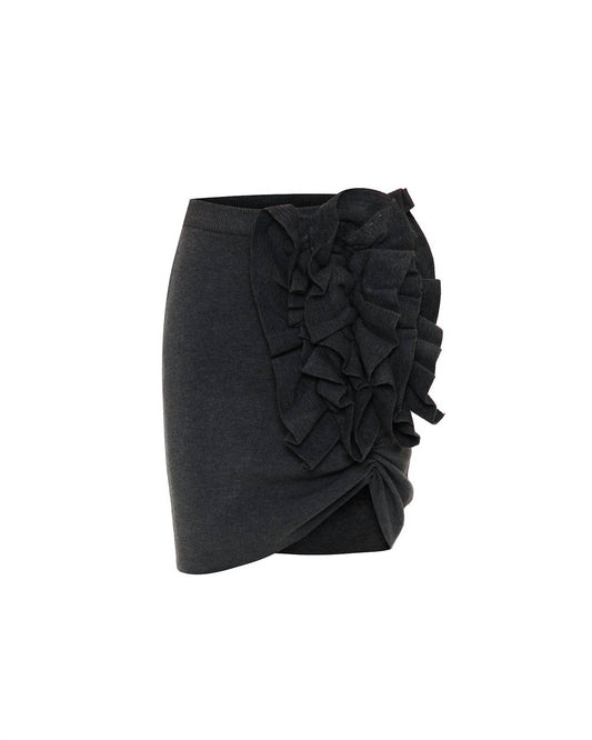 Theo The Label - Women's Nomia Ruffle Knit Skirt