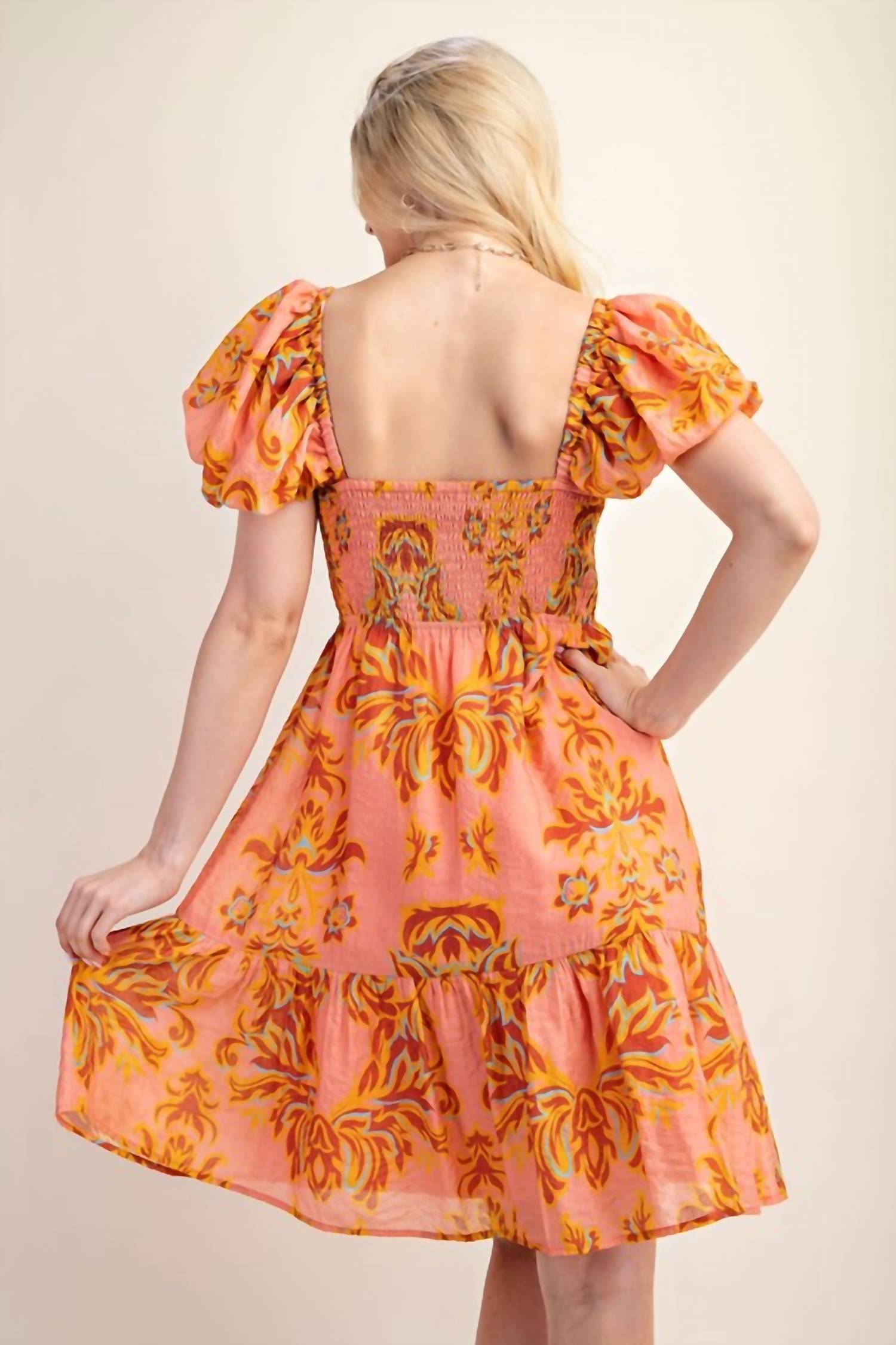 Gigio - Smocked Babydoll Dress