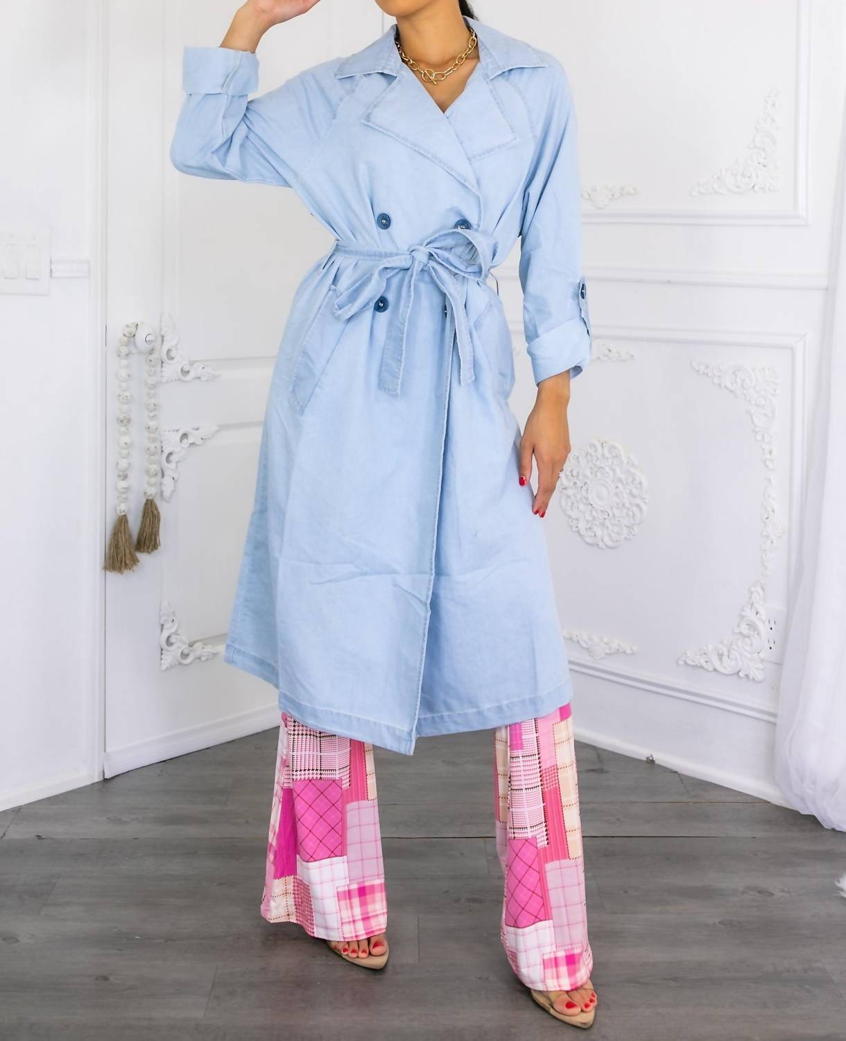 Surelymine - Denim Fashion Lightweight Coat