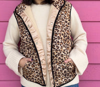 Bibi - Lexi Leopard Quilted Vest