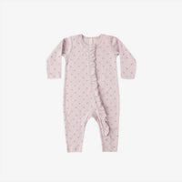 Quincy Mae Baby Girl Ruffle Jumpsuit in lilac ditsy - kids' item - detail view