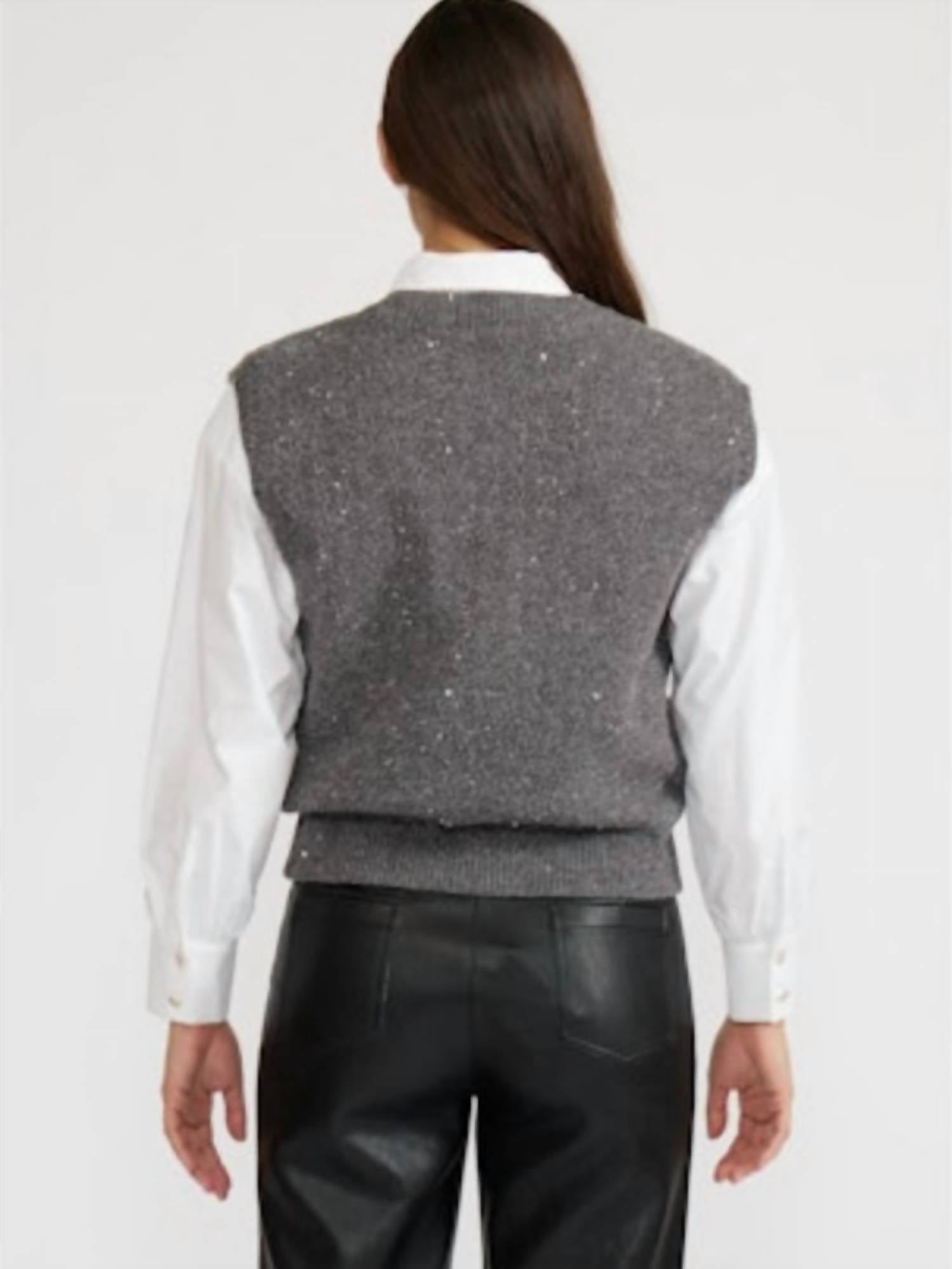 Lucy Paris - Mikey Sequin Knit Top