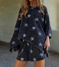J.Nna - Leva Washed Star Lounge Set