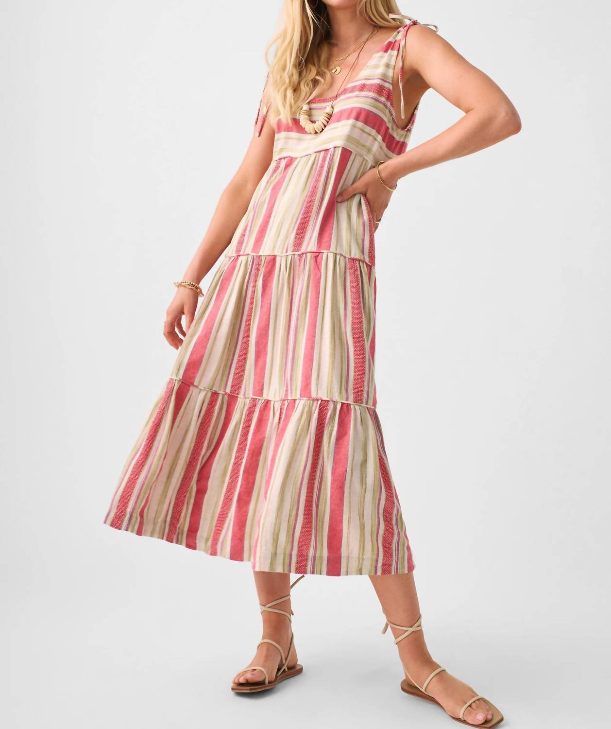 Faherty - Lanai Linen Midi Dress