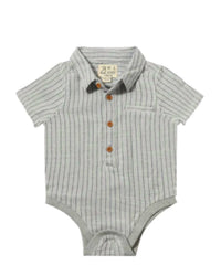 Me & Henry - Boy's Helford Woven Onesie Gauze