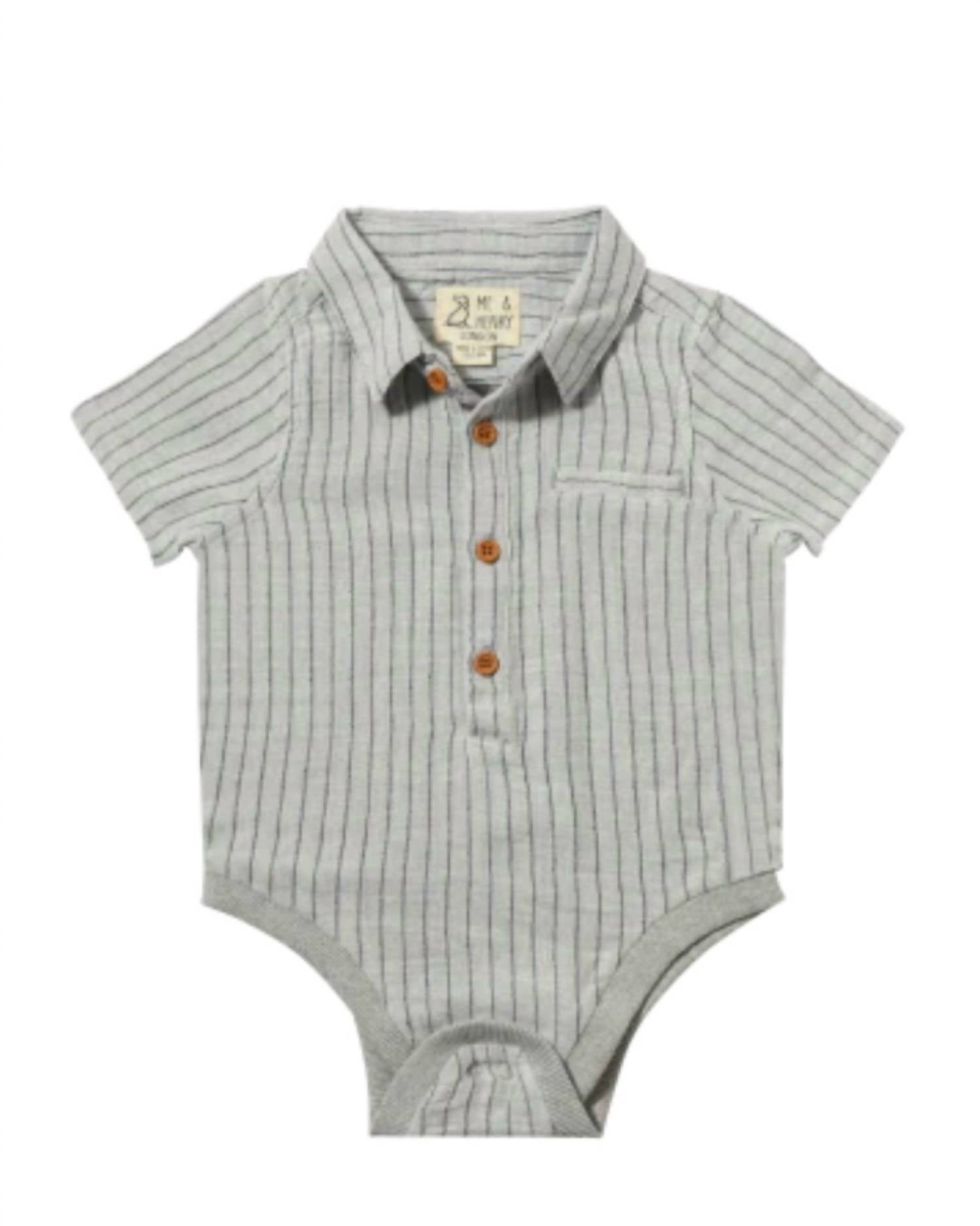Me & Henry - Boy's Helford Woven Onesie Gauze