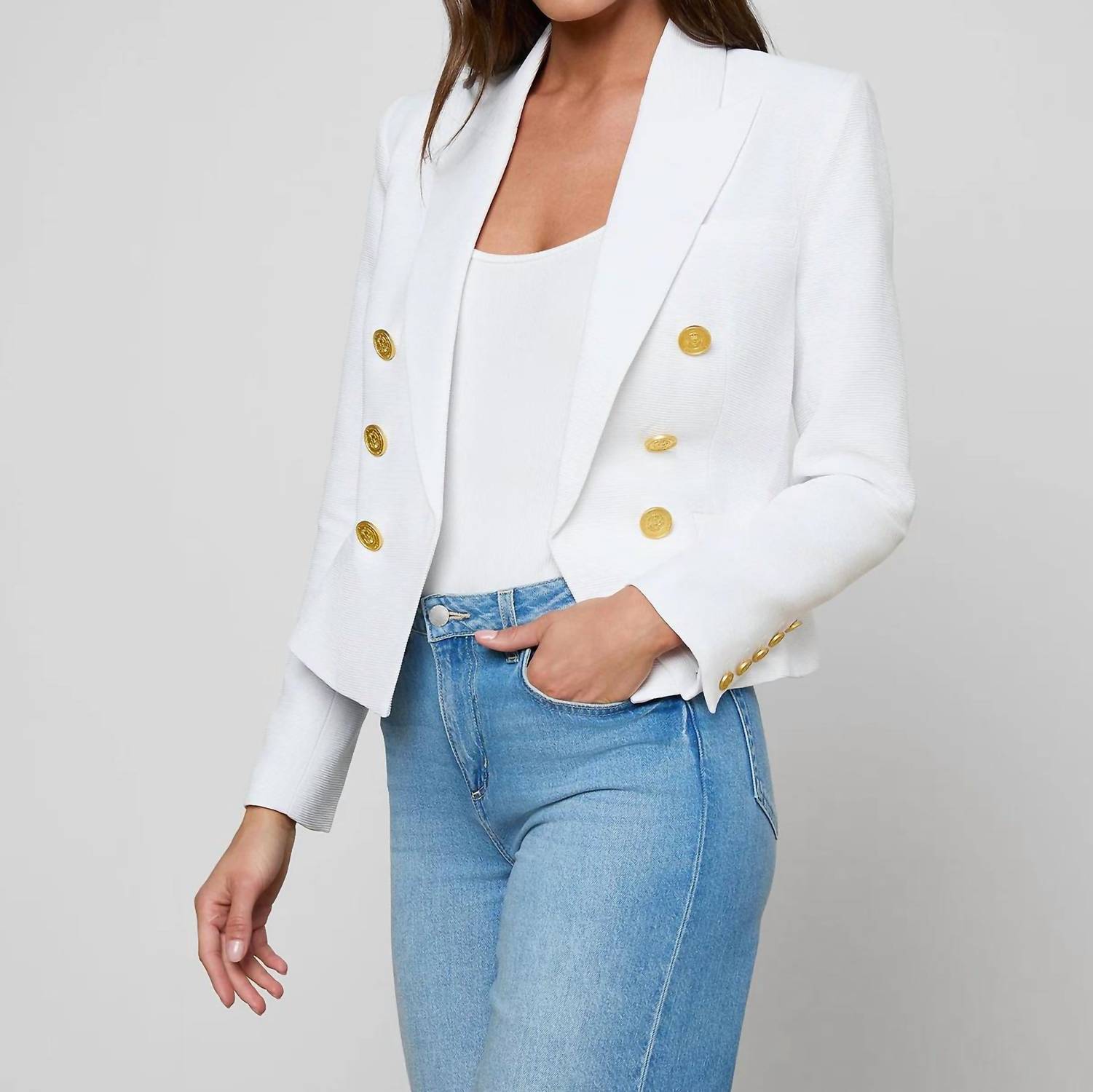 L'Agence - Brooke Open Front Blazer