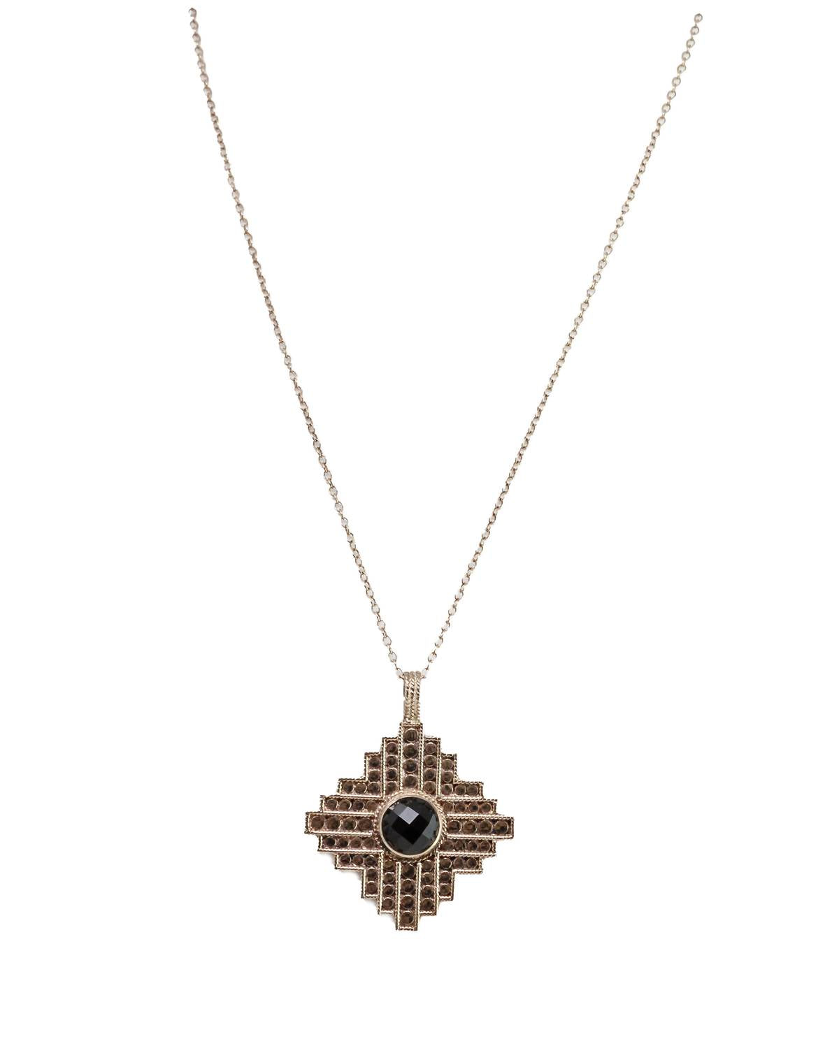 Anna Beck - Women's Gili Gold Plated Medium Square Necklace