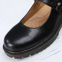 Xmm - Women's Platform Mary Jane Buckle Strap Shoes