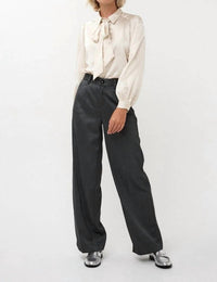 Esqualo - bow blouse with stones