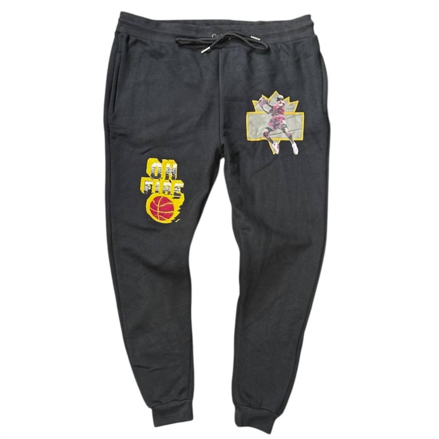 Retro Label - Men's Bordeaux On Fire Sweatpants
