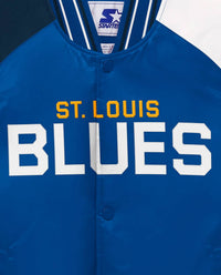 Starter - Youth St. Louis Blues Varsity Satin Full-snap Jacket