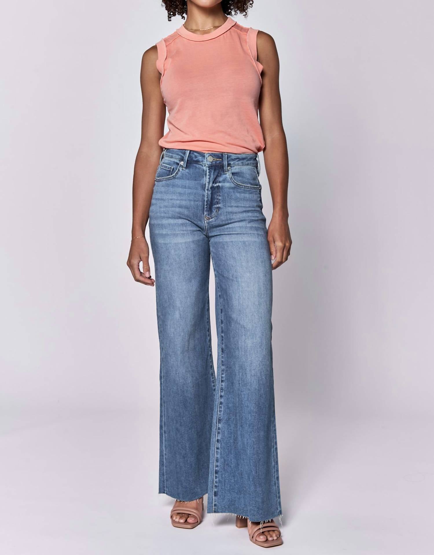 Dear John Denim - Fiona High Rise Wide Leg Jeans