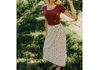 Mikarose - Meadow Textured Midi Skirt