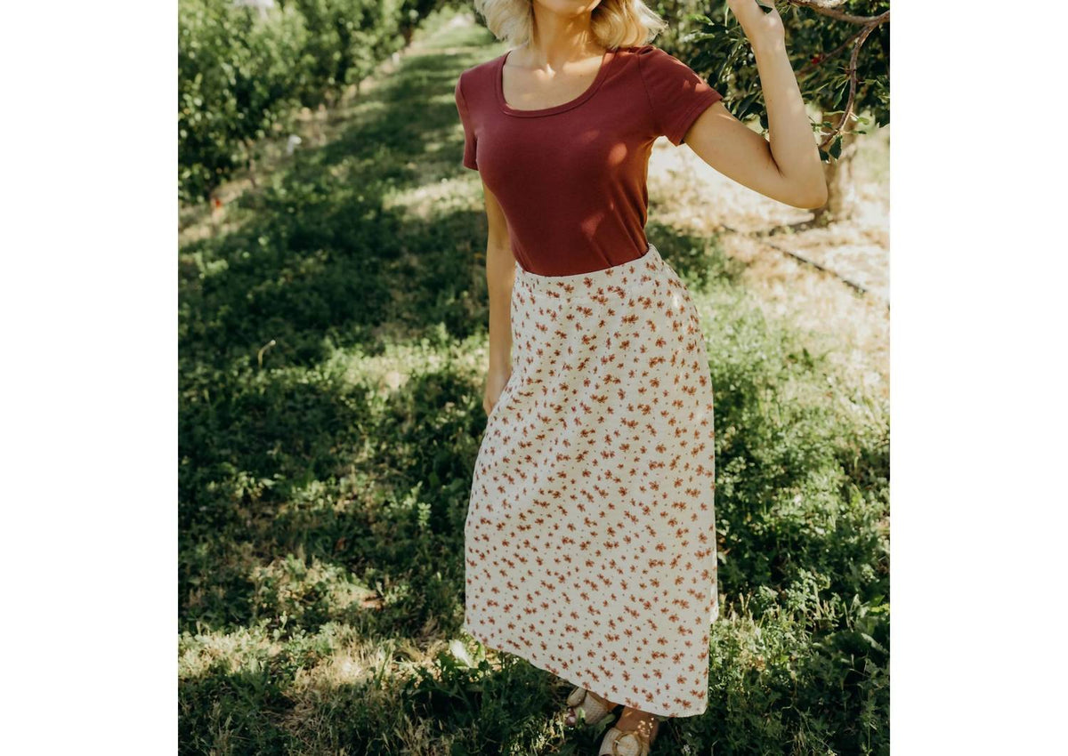 Mikarose - Meadow Textured Midi Skirt