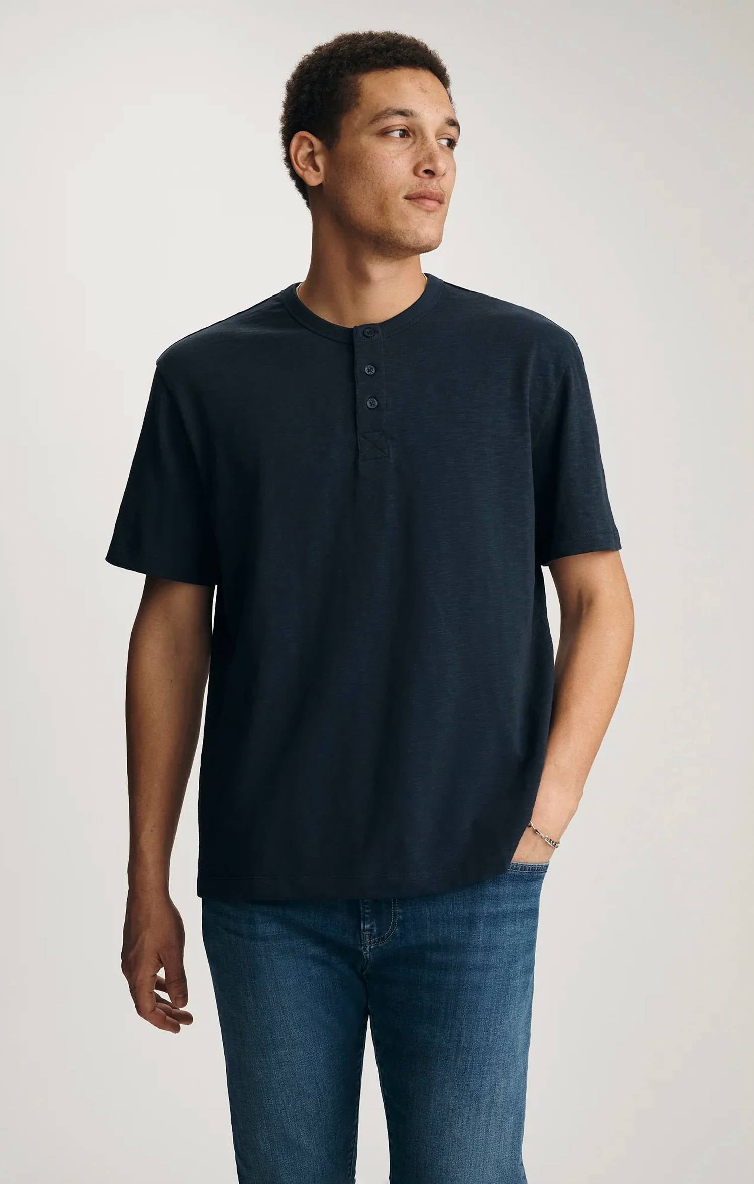 Mavi - Slub Henley T Shirt