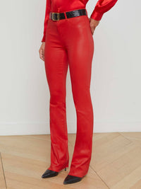 L'Agence - Ruth High Rise Straight Raw Hem Jean