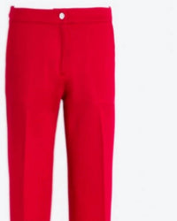Vilagallo - Women's Straight Leg Button Zip Fitted Pant