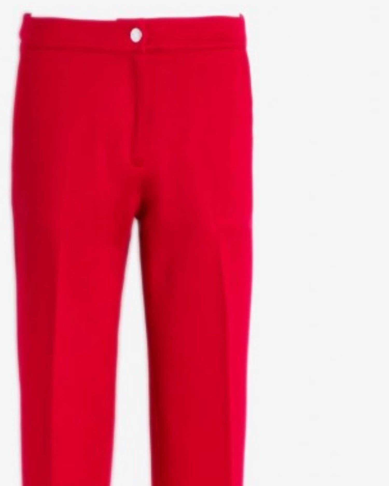Vilagallo - Women's Straight Leg Button Zip Fitted Pant