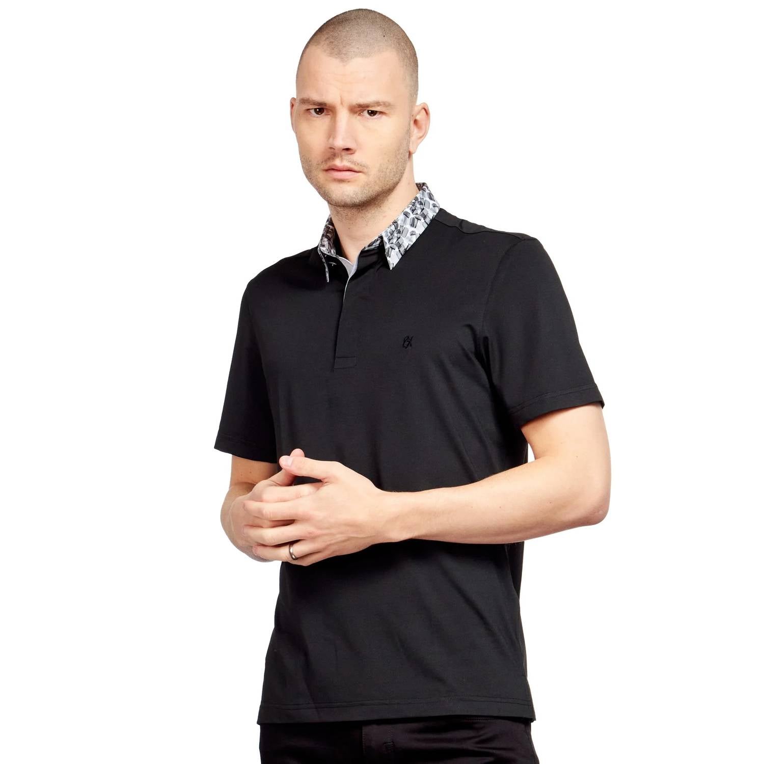 Eight X - Monochrome Collar Polo Shirt
