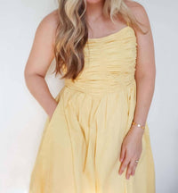 Flying Tomato - Demi Smocked Bodice Midi Dress