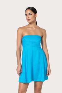 Lusana - Talia Linen Mini Dress