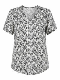 Lulu-B - Women's Upf 50+ V-neck Short Sleeve Top