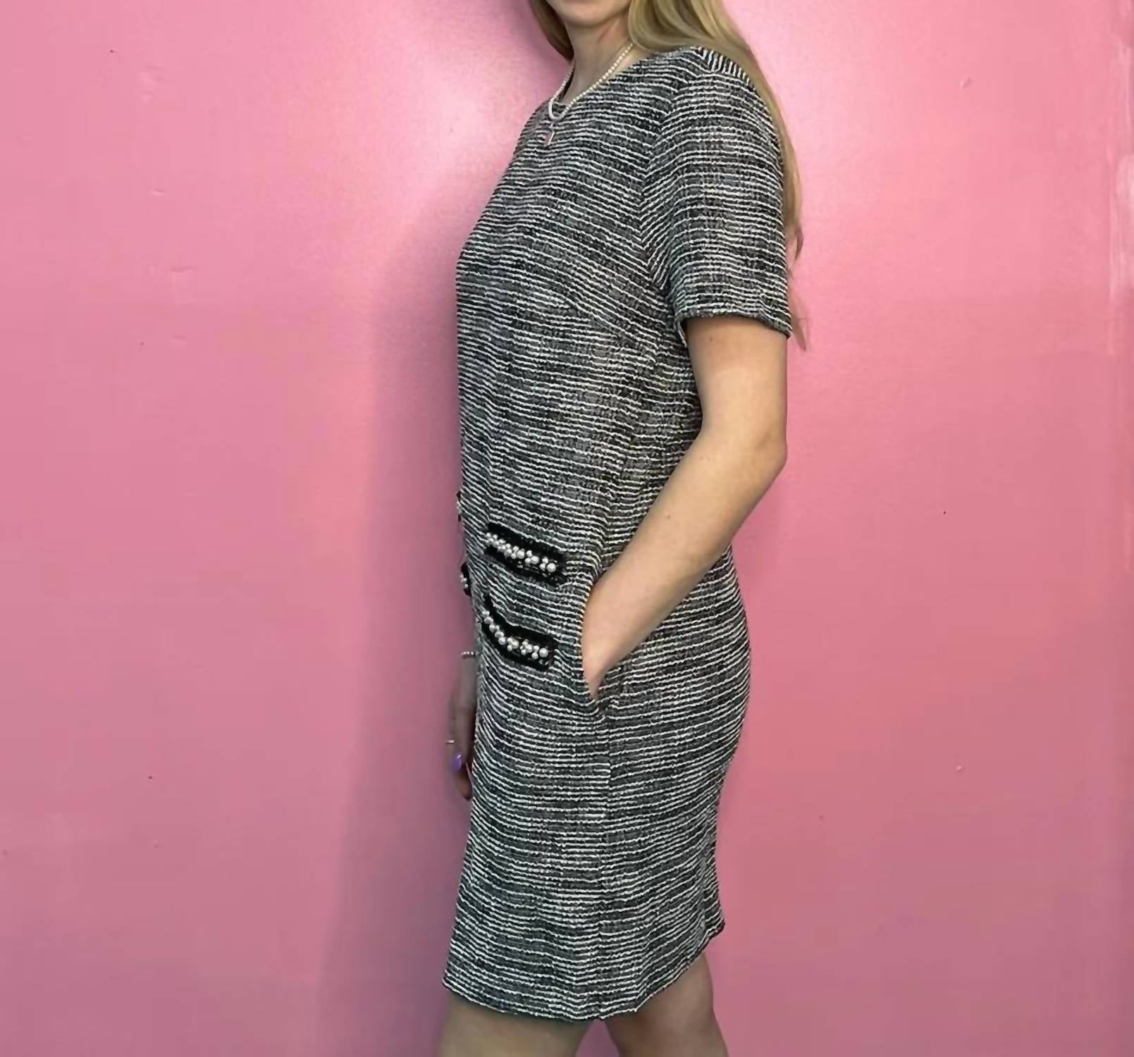 She + Sky - Women's Print Mini Dress With Pockets