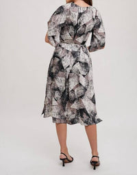 Fun 2 Fun - Gather Round Abstract Midi Dress