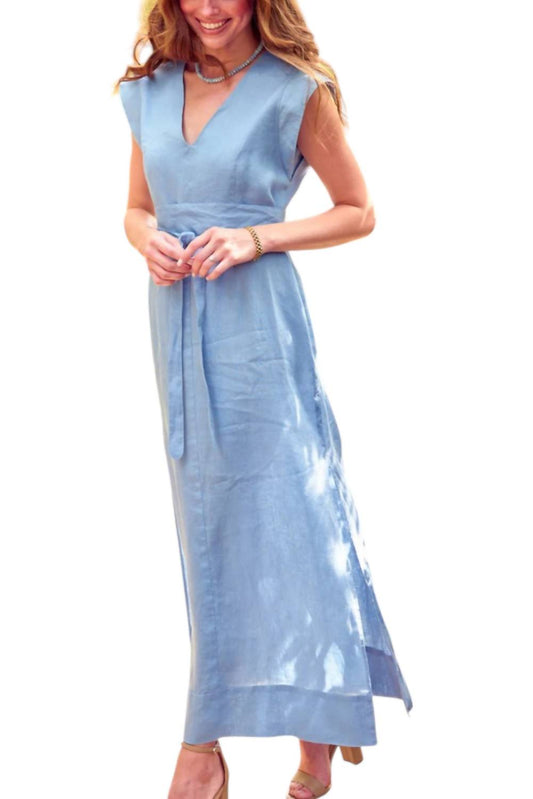 Finley - Washed Linen Beverly Long Shift Dress