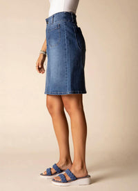 Habitat - Stretch Denim Straight Skirt