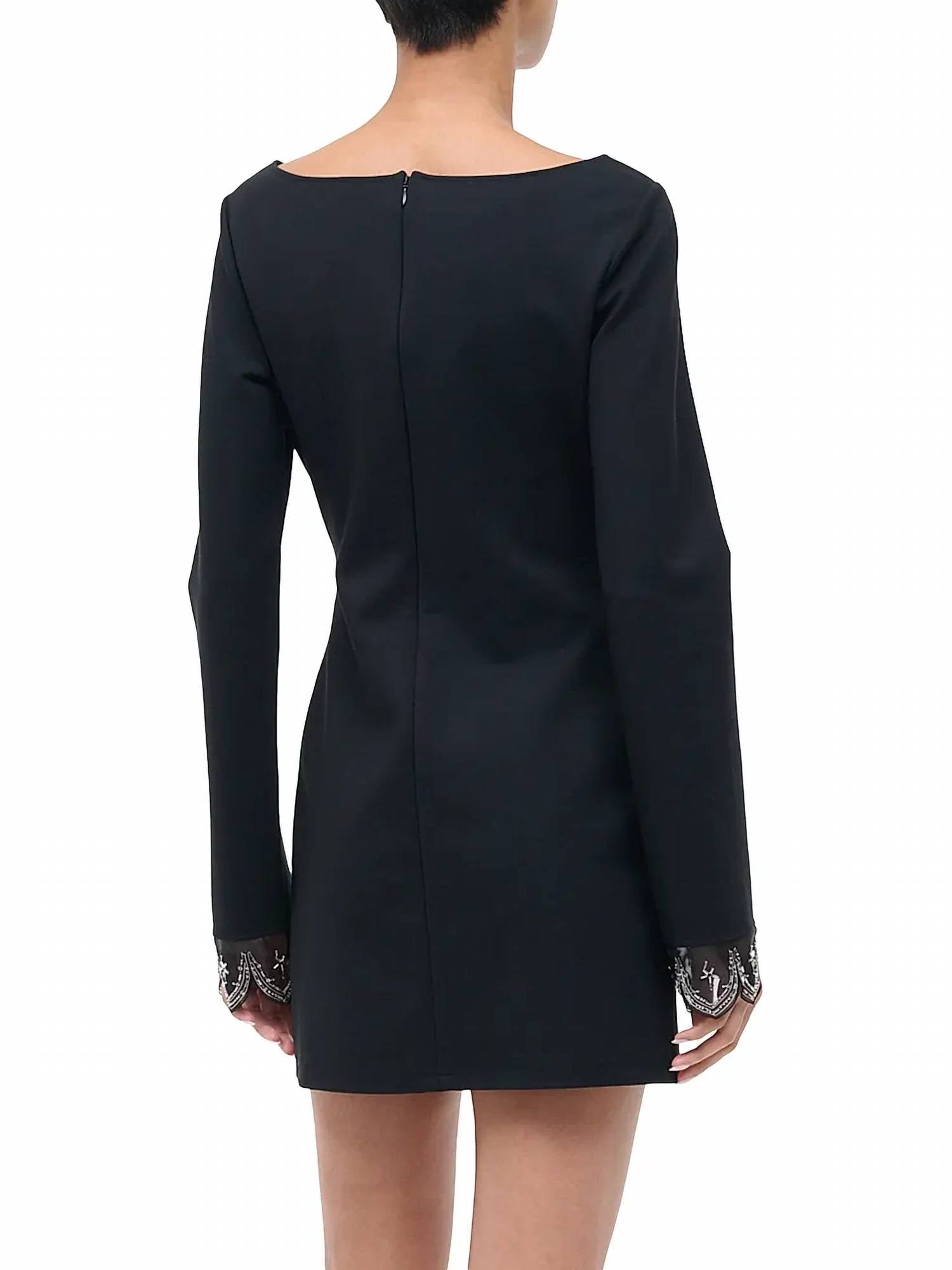 Staud - Hunter Beaded Cuff Mini Dress