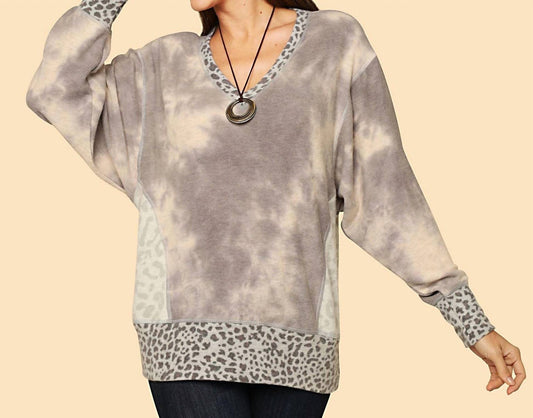 Tie Dye & Cheetah Print Tunic