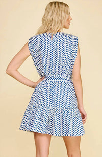 Pinch - Polka Dot Ruffle Bottom Mini Dress
