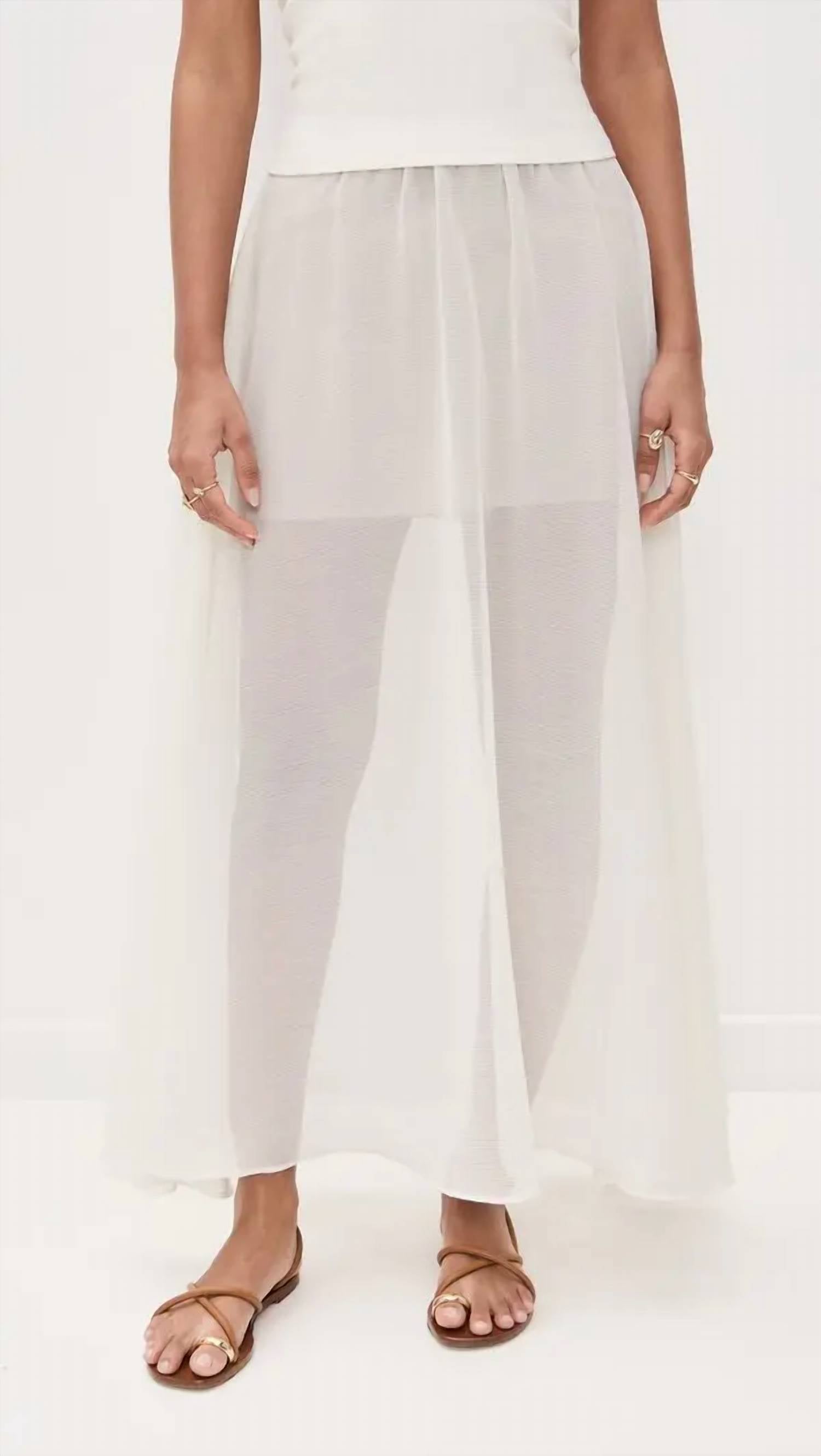 Enza Costa - Crinkled Chiffon Skirt